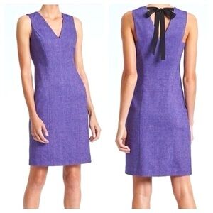 🌟HOST PICK!🌟 BNWT 🖤 Banana Republic Herringbone Tie-Back V-neck Shift Dress